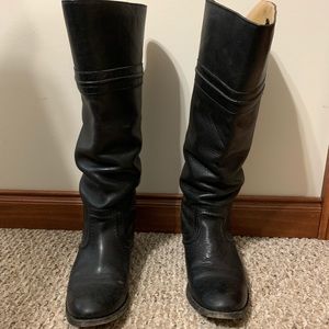 Frye tall black boots